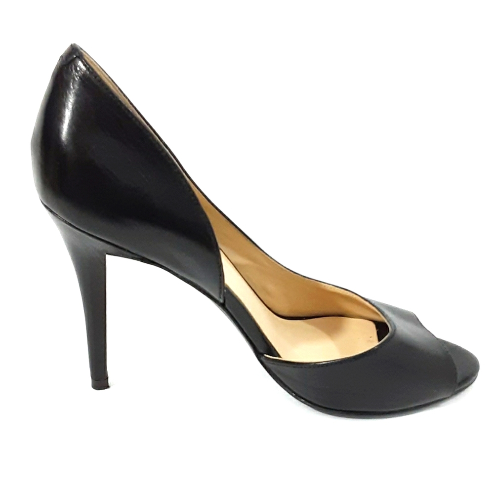 Nine West Black Peep Toe Heels